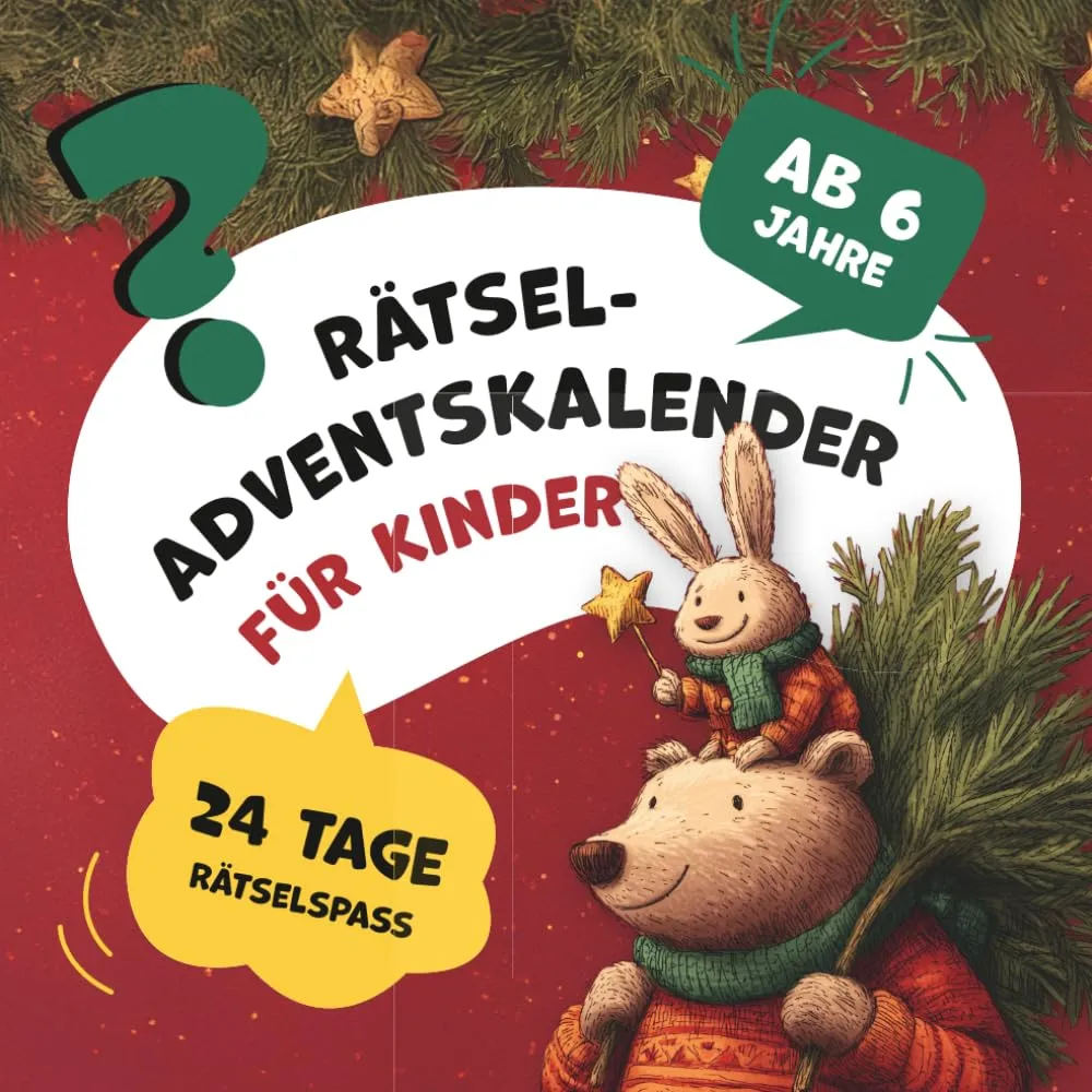 Der große Rätsel-Adventskalender für Kinder ab 6