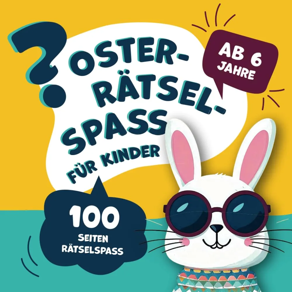Rätselbuch Ostern und Frühling für Kinder ab 6 Jahre